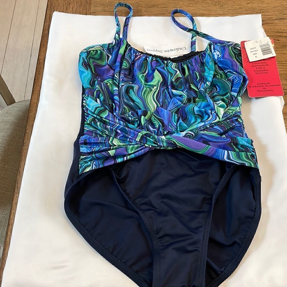 MAGICSUIT MULTICOLOR HIGH WAIST. TANK STYLE TOP. NEW WITH TAGS